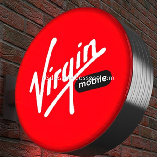 Plastic lighting logo signs